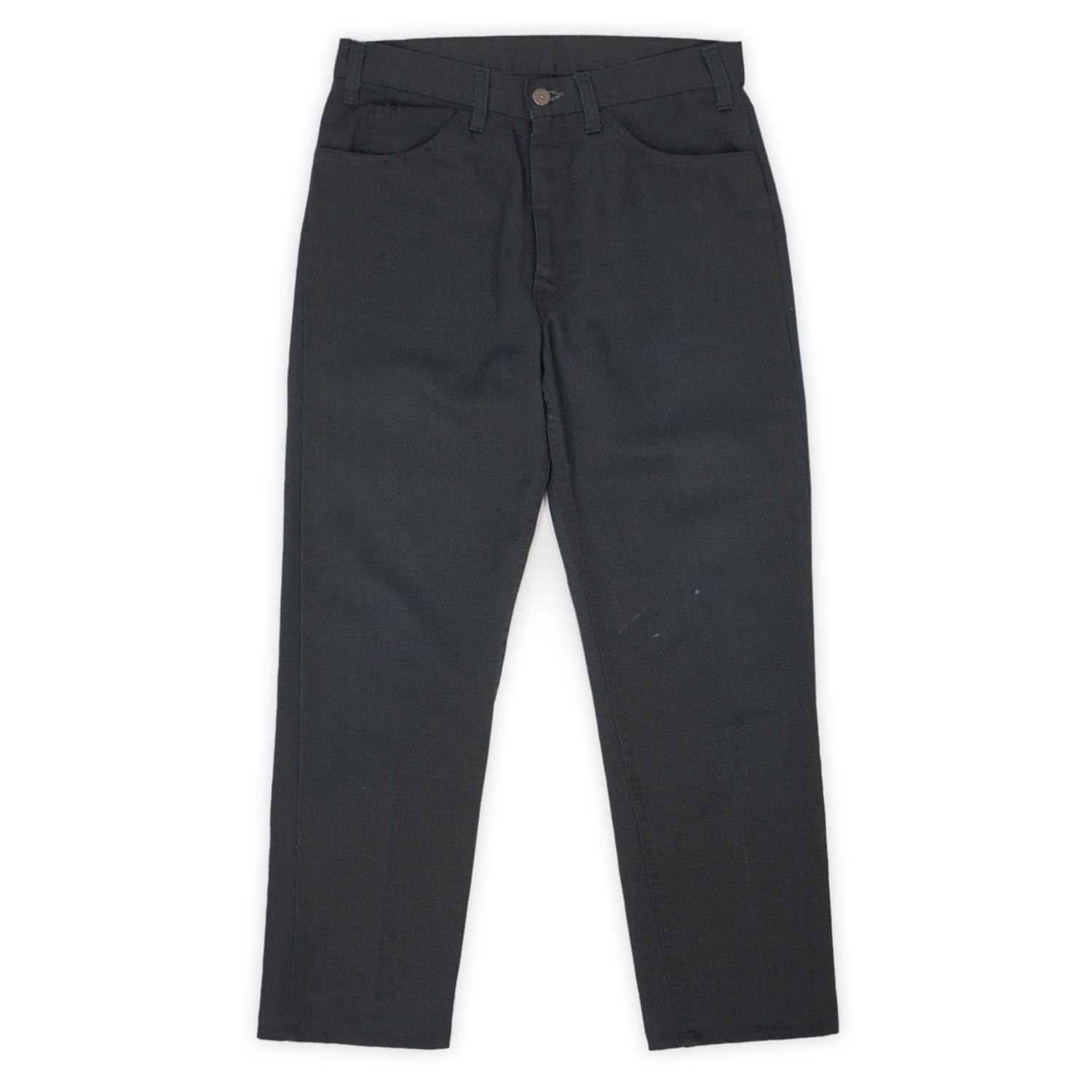 リーバイス Levi s 60s 70s 60-70年代 STA-PREST スタプレ カツラギ BIG E ビッグE スリム ストレート USA ヴィンテージ 古着 メンズ パンツ ブラック 黒 W30 L28相当
