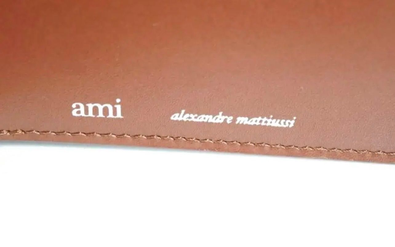 新品AMI Alexandre Mattiussi二つ折り財布ブラウン系正規品 - メルカリ