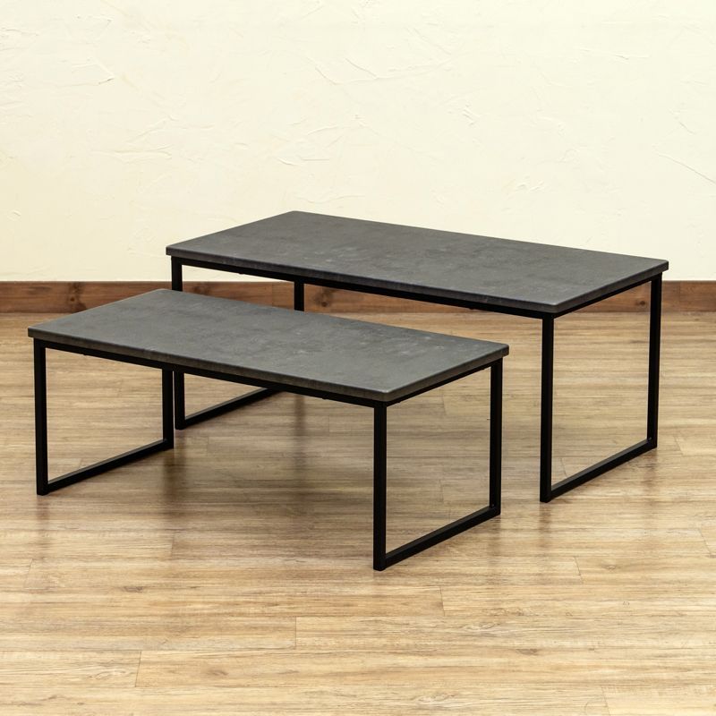 イタリア リビングテーブル シルバー 109cm 完成品 猫脚 長方形