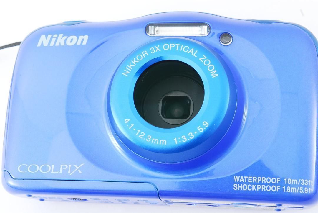 ✨希少✨Nikon COOLPIX W100 ブルー デジタルカメラ 防水 - カメラ