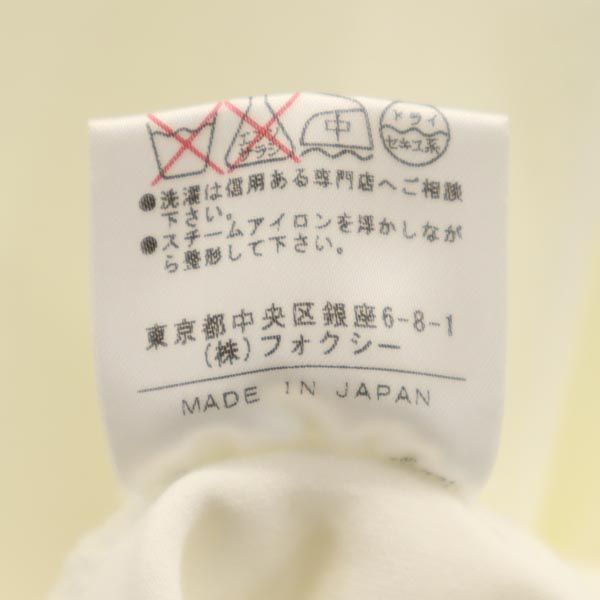 さく　フォクシー フォクシーニューヨーク 日本製 半袖 Tシャツ 40 オフホワイト系 FOXEY
