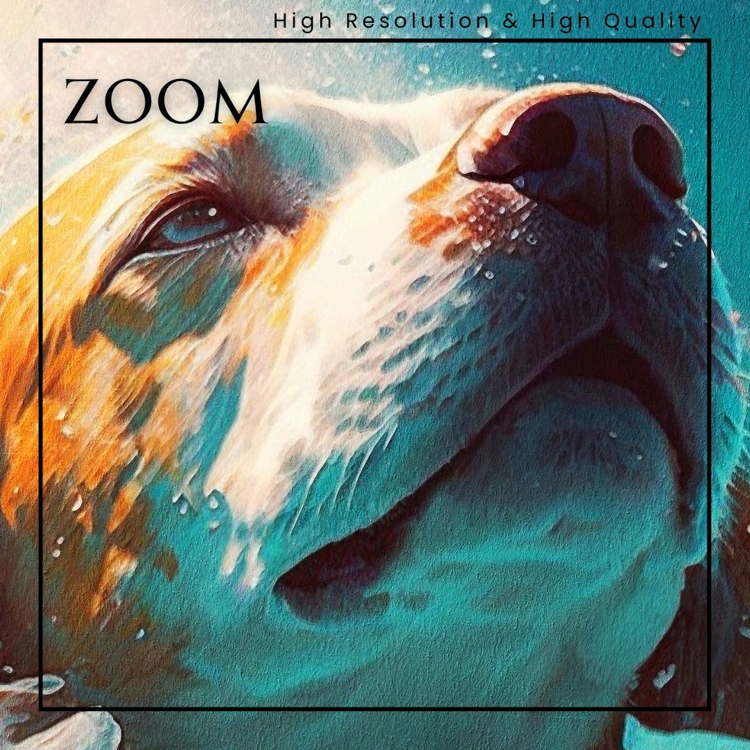 希望の光 - ビーグル犬 No.1】ジークレー版画＊名入れOK！風水画 開運