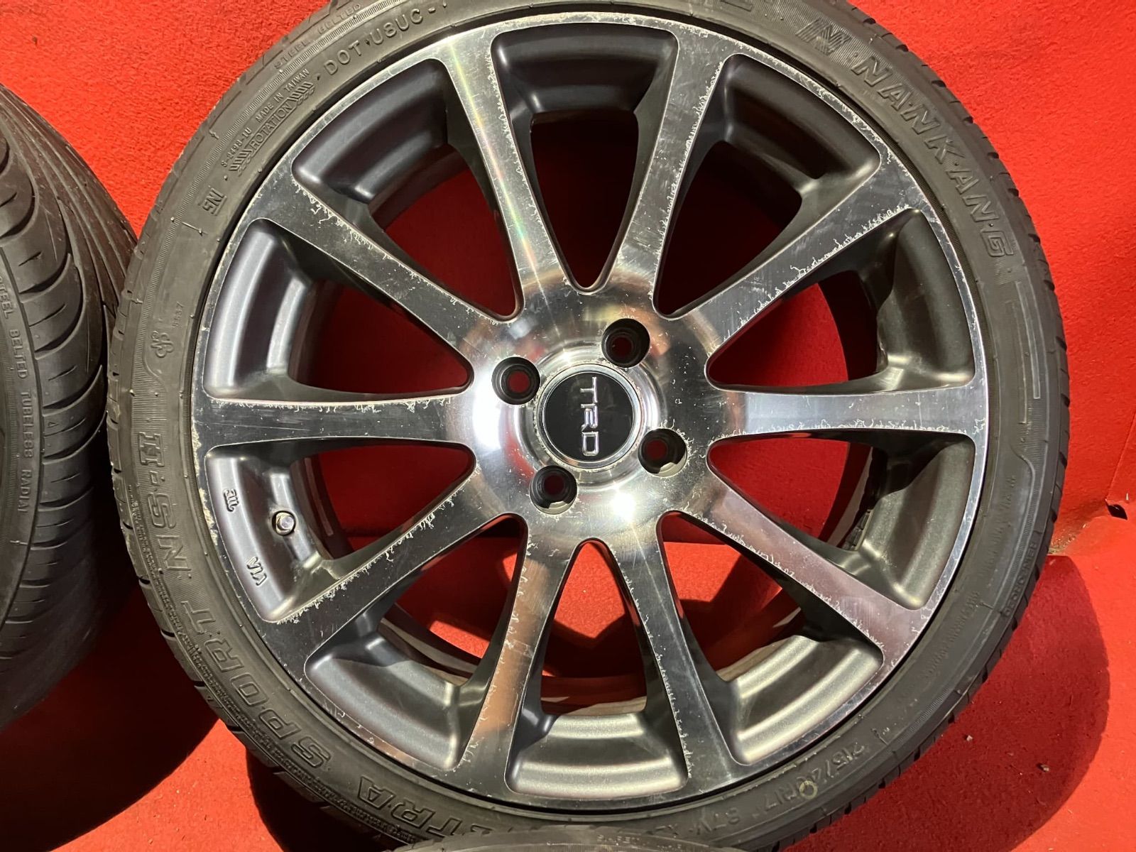 サマータイヤホイールセット 215 40R17 NANKANG ULTRA SPORT NS- II 17x7.0 47 100-4H TRD 4本SET