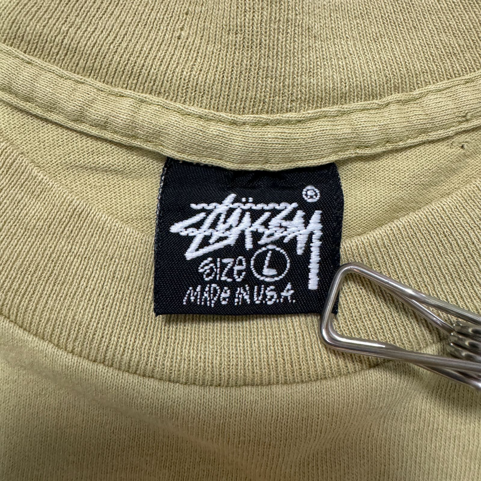 90s STUSSY シャドーマン Tシャツ Lサイズ 黒タグ ラスタ レゲエ MADE 