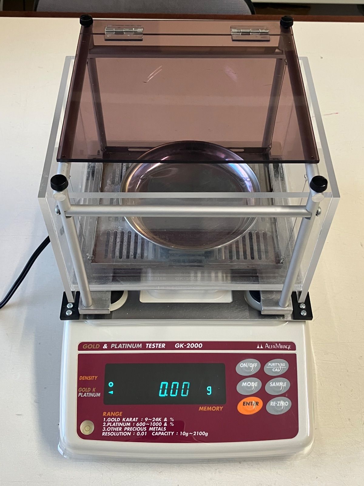  貴金属テスター 比重計 GK 2000 ALFA MIRAGE アルファミラージュ 取扱説明書無し サビ 金 判定 純度判定 プラチナ 買取 リユース はかり 計測 検査