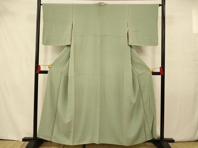 平和屋着物□上質な色無地 裏葉柳色 正絹 逸品 AAAW8459fw 2025年