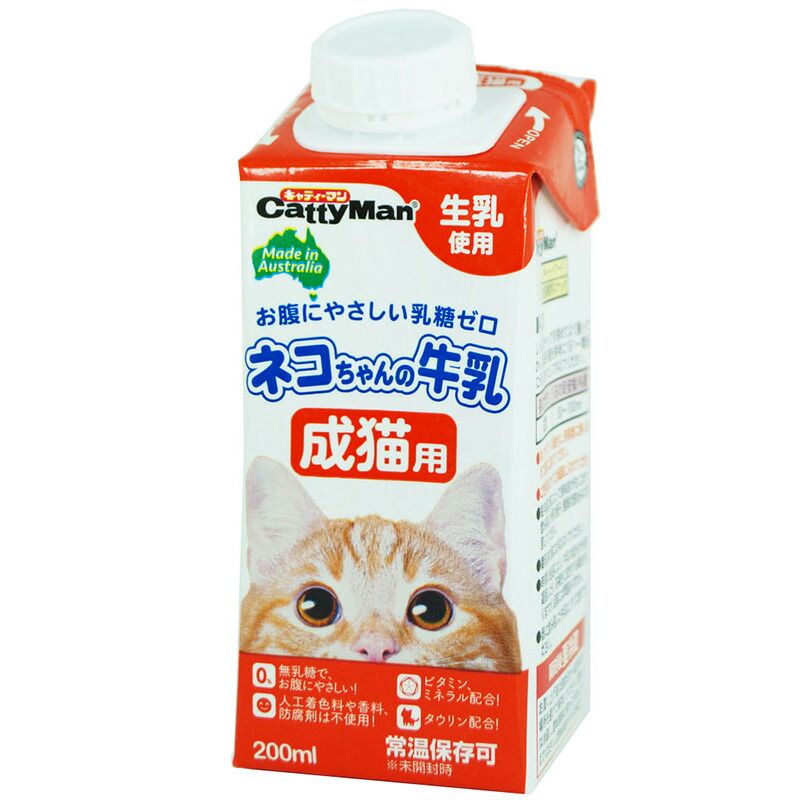 まとめ買い キャティーマン ネコちゃんの牛乳 成猫用 200ml ×24セット