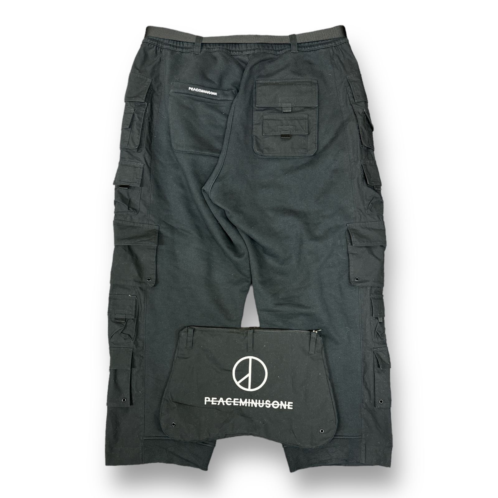 国内正規 NIKE × PEACEMINUSONE 23SS NRG CF WIDE PANT コラボ ワイド カーゴパンツ ナイキ  ピースマイナスワン DR0095-010 ブラック M 64092A