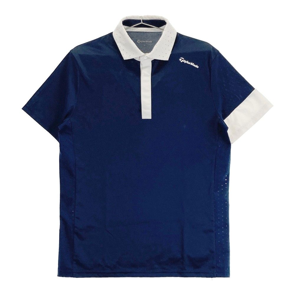 サイズ：M TAYLOR MADE テーラーメイド 半袖 ポロシャツ ネイビー系