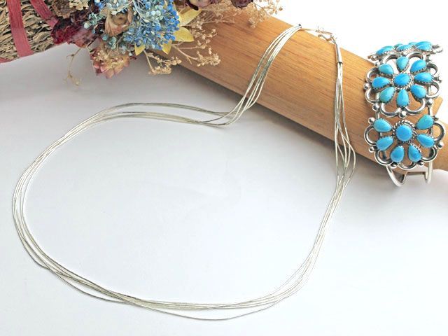 Native SilverStreams ナバホ リキッドシルバー ネックレス 04-NSS-0550 旧 04-0090 5連50cm