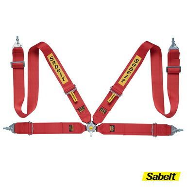【Sabelt】 サルーンS 433U　ハーネス　シートベルト（CCS433SNU）　4点式　全3色　レッド/ ブルー/ ブラック　サベルト