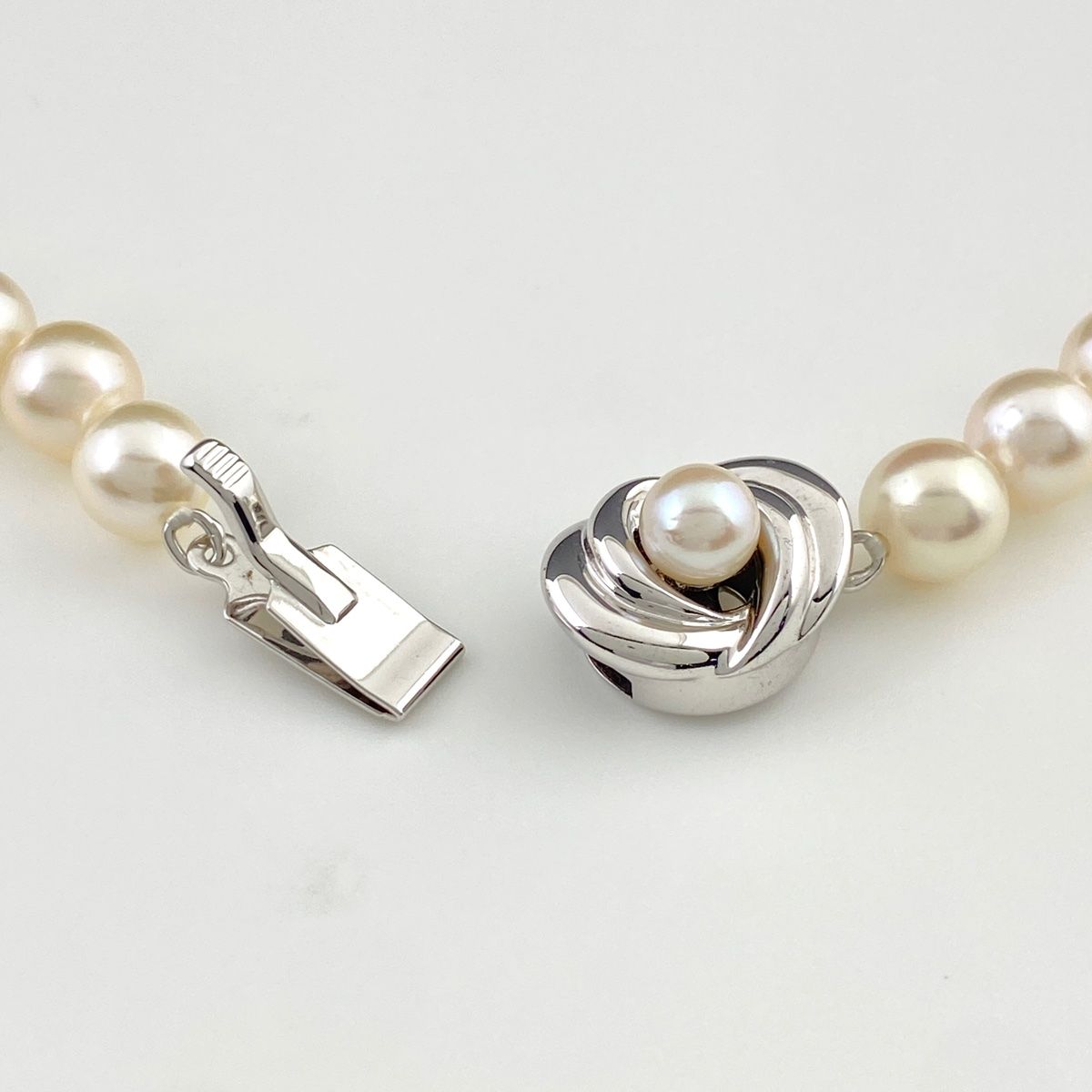タサキ TASAKI パール デザインネックレス シルバー 真珠