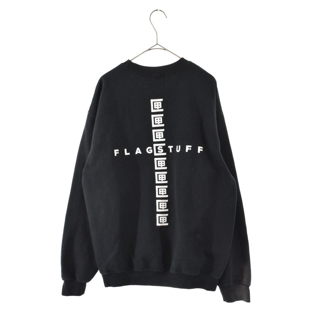 F-LAGSTUF-F (フラグスタフ) 19SS ×TENBOX コラボロゴプリントトレーナー テンボックス スウェット ブラック  19SS-10BOXｘFSxISETAN-05