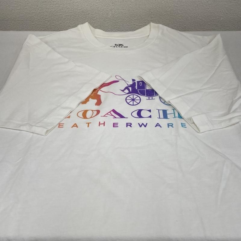 COACH コーチ Tシャツ 半袖 半袖 Tシャツ 馬車 ロゴ プリント