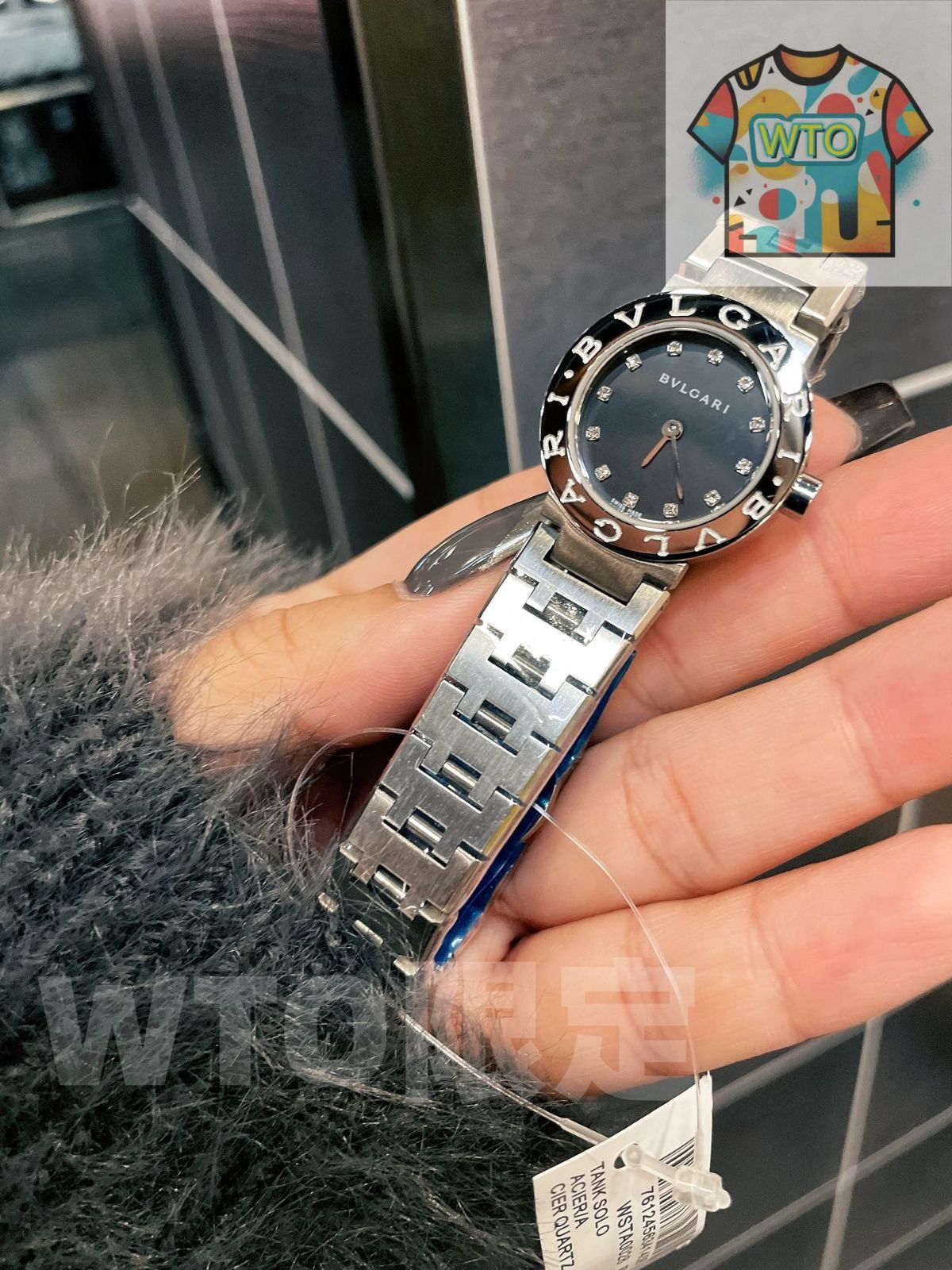 期間限定お値下げ中☆BVLGARI ブラックレザー腕時計　レディース☆ BVLGARI ブルガリ レディース クオーツ レッタンゴロ RT39S