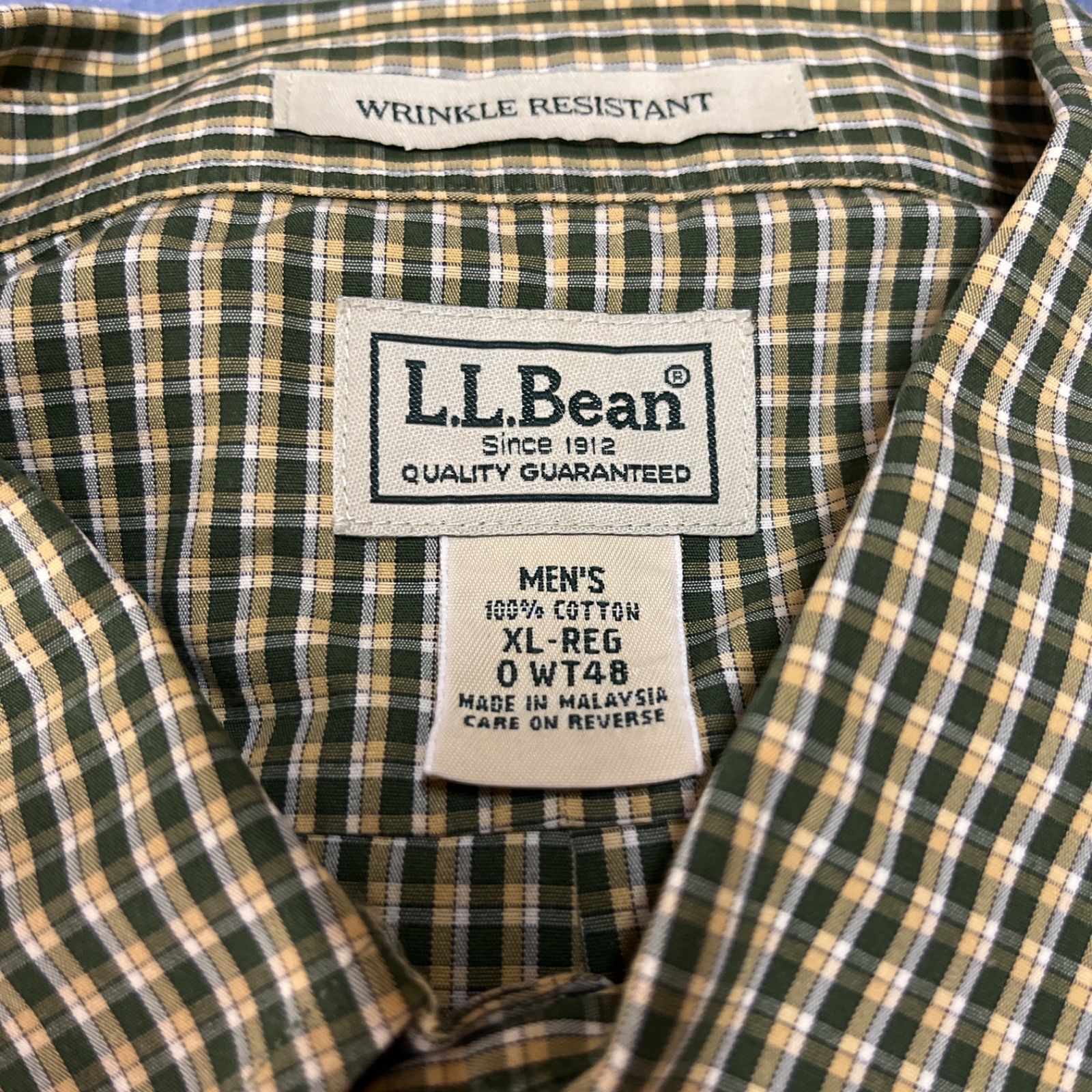 送料無料】LLbean エルエルビーン シャツ 長袖 ギンガムチェック