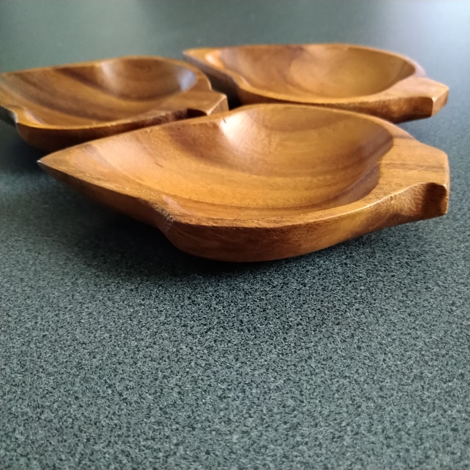 ウッドトレー３枚 木製 小物入れ 皿 木の葉型 - Y's shop - メルカリ