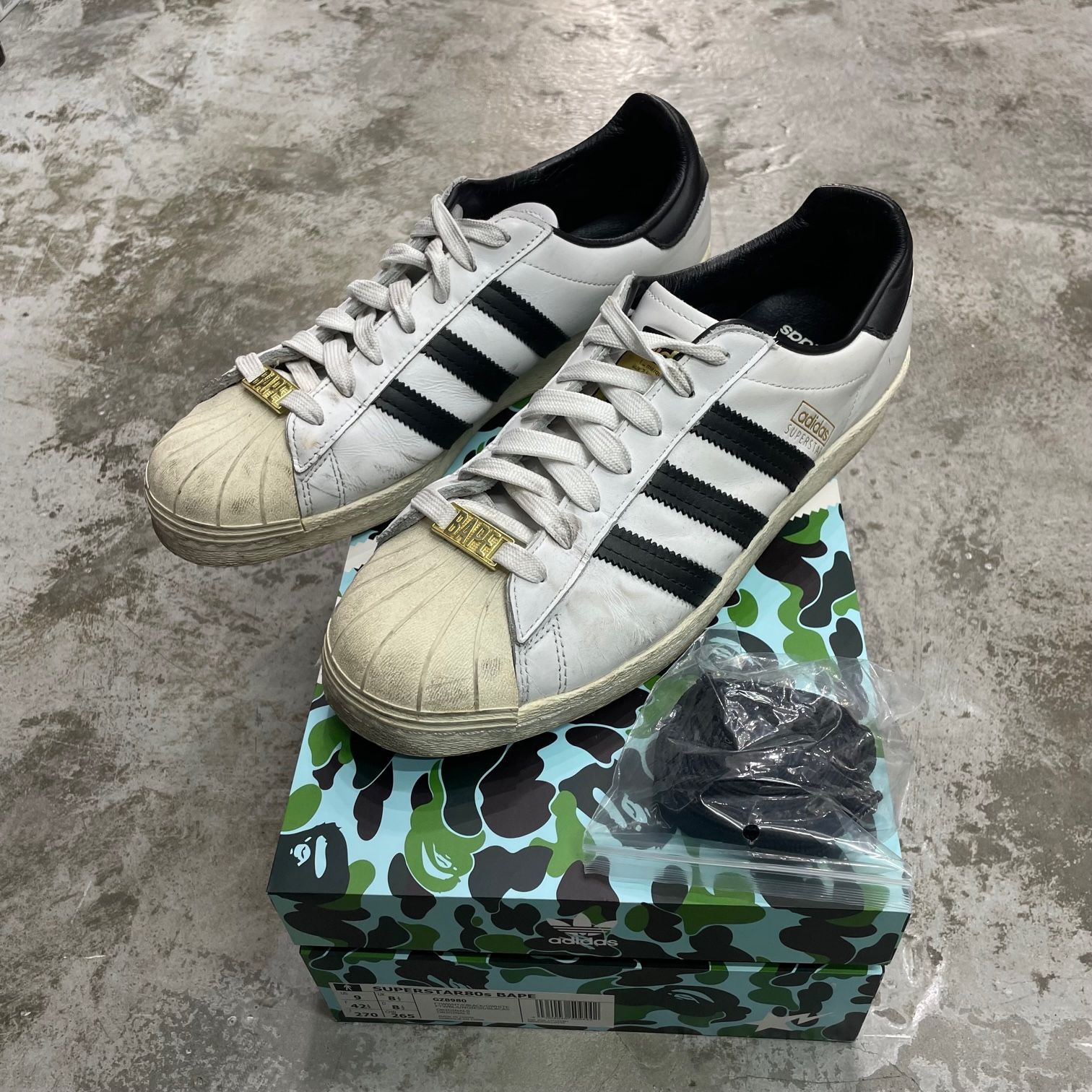 A BATHING APE adidas Originals Superstar 80s GZ8980 コラボ