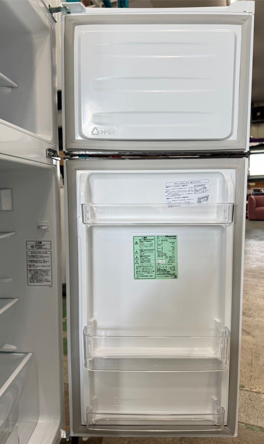 大阪送料無料☆3か月保障付き☆冷蔵庫☆ハイセンス☆2ドア☆2022年☆HR