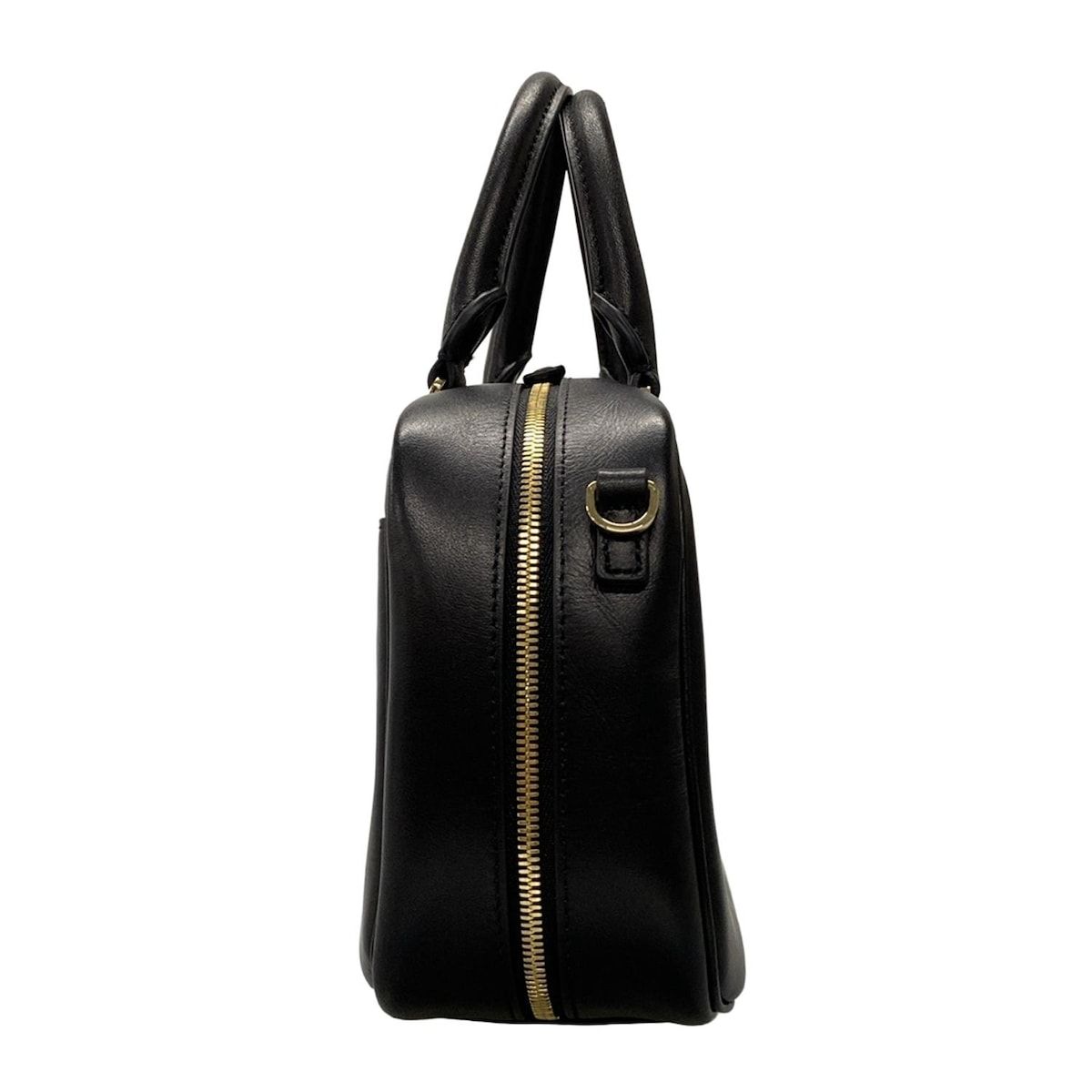 【美品】アニエスベー　ハンドバッグ　2way レザー　マーグリート　ブラック agnes b(アニエスベー) ハンドバッグ美品 - 黒 レザー - メルカリ