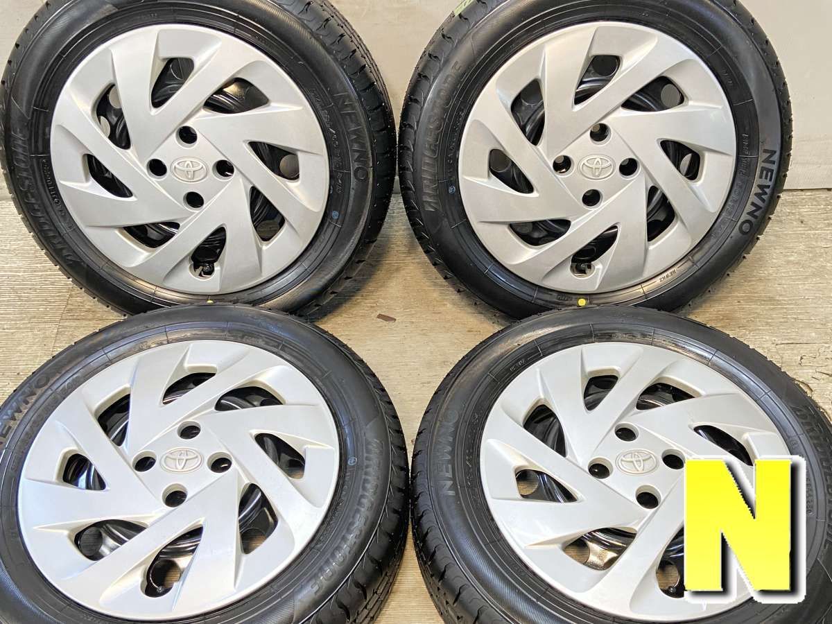 185 60R15 ブリヂストン NEWNO トヨタ純正 G4 15x5.5 45 100-4穴 タイヤ サマータイヤ ホイールセット 4本セット s15250910044