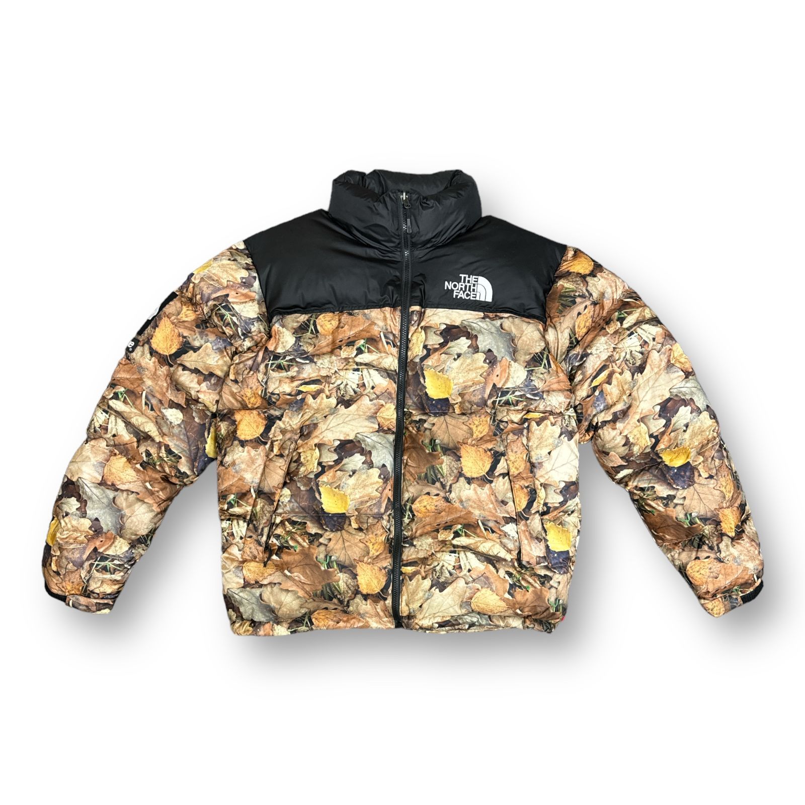 国内正規 Supreme THE NORTH FACE 17AW Leaves Nuptse Jacket 枯葉 