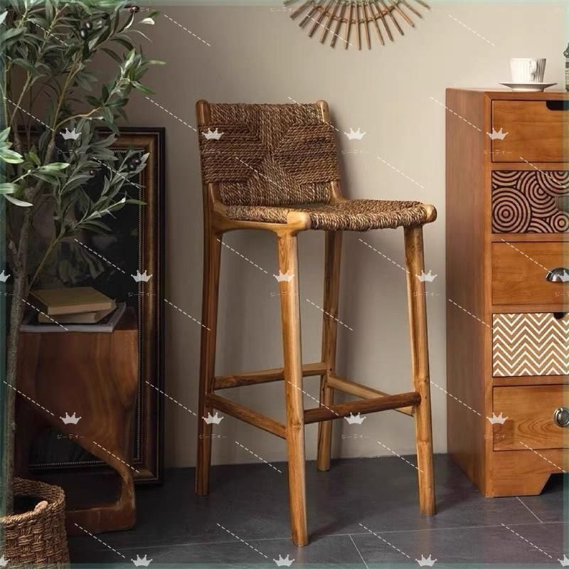 【良品✨送料無料】カウンターチェア　スツール　バースツール　 ハイチェア② 楽天市場】カウンターチェア 背もたれ付き 北欧 ハイスツール 木製