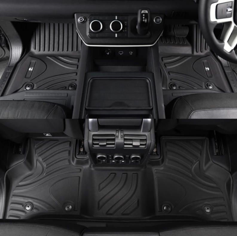 20-22種類のランドローバーガードマン用マットTPEゴムフットカーペット異臭のないガードマン内装改造 3点 キット