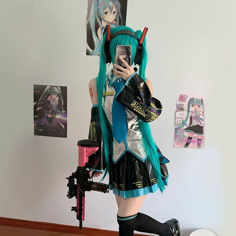 Cosplay コスプレ衣装 初音ミク 通常V ウイッグ付き