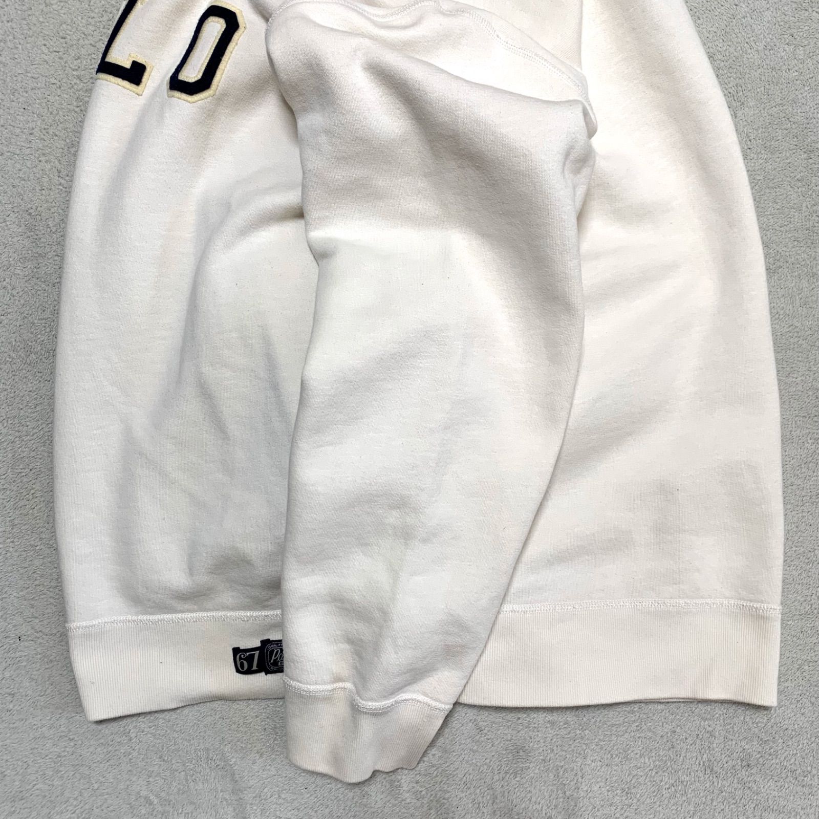 POLO RALPH LAUREN スウェットシャツ トレーナー 前Vガゼット ワッペン