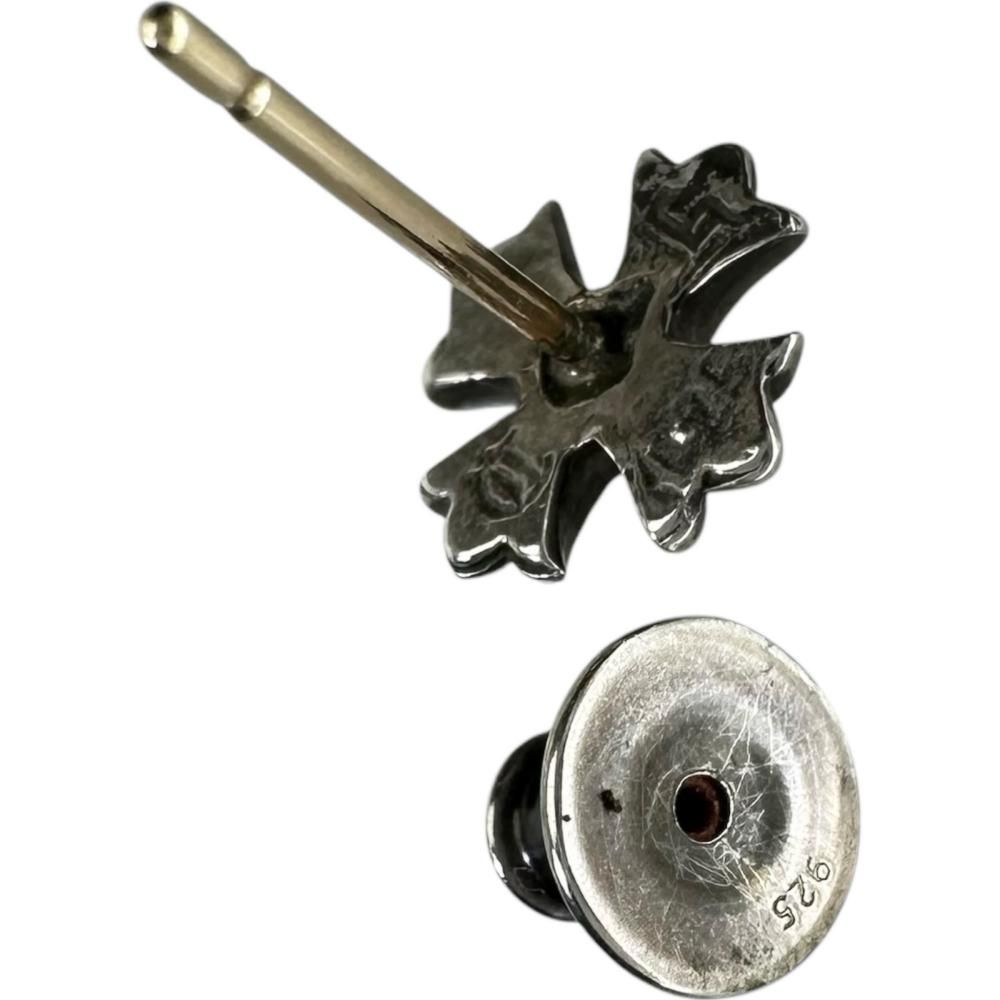 【鑑定済】クロムハーツ No2 CH PLUS スタッドピアスAg925 CHROME HEARTS クロムハーツ No2 CH PLS DIA CHプラススタッド 1