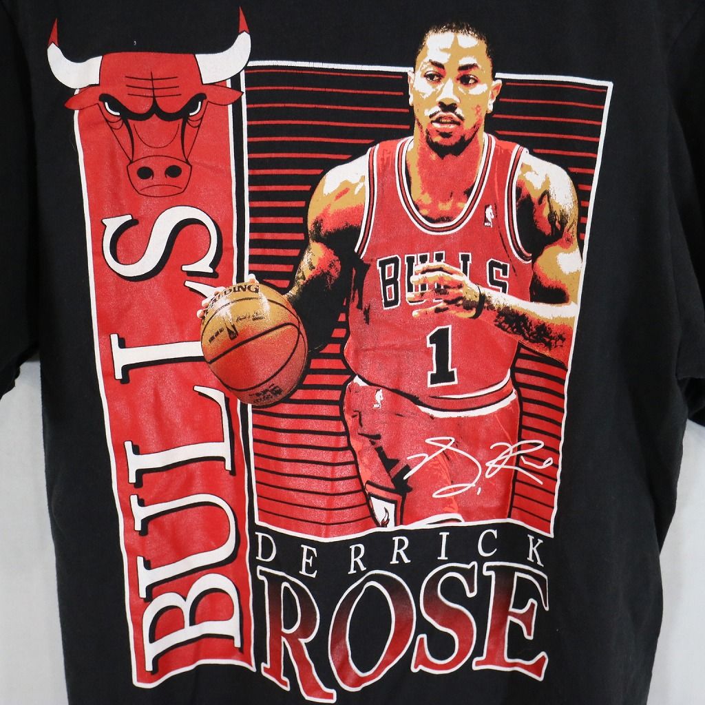 美品】NBA アディダス ゲームシャツ シカゴブルズ 赤 1番 ローズ
