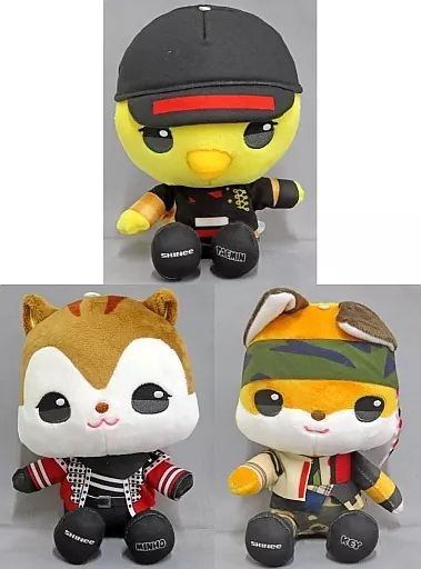 SHINee ANIMALCOORDYちょこんとおすわりぬいぐるみ　3種セット SHINee ANIMAL COORDY ちょこんとおすわり ぬいぐるみVer.2