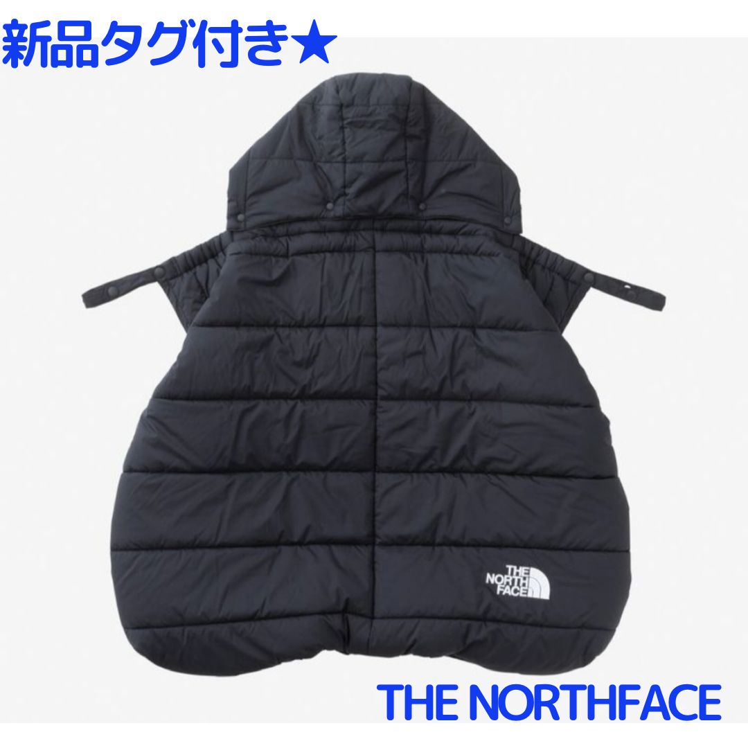THE NORTH FACE フード付きブランケット ブラック THE NORTH FACE 日本正規品 ザ・ノース・フェイス ベビー シェル