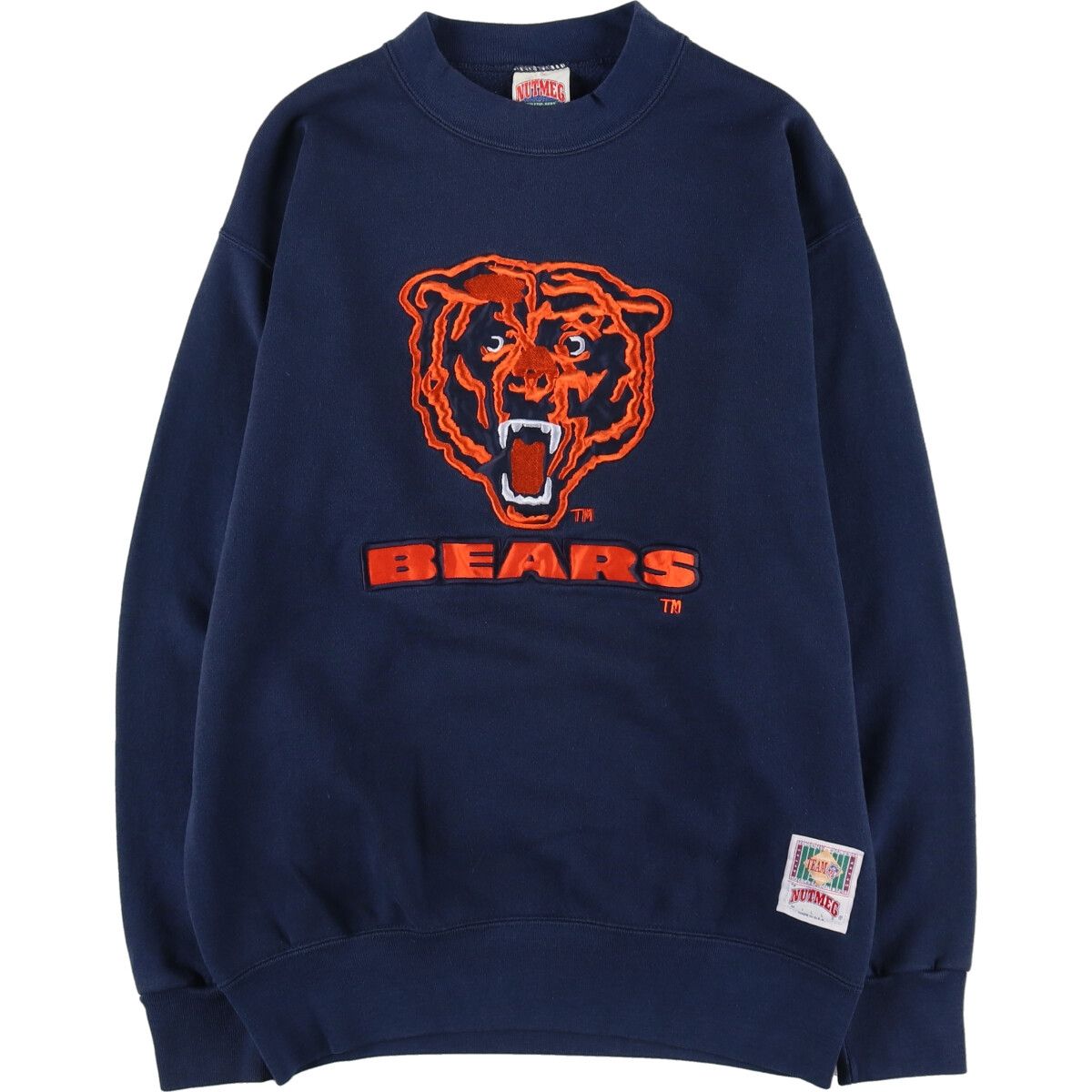 古着 90年代 NUTMEG NFL CHICAGO BEARS シカゴベアーズ スウェットシャツ トレーナー USA製 メンズM相当 ヴィンテージ/eaa479647