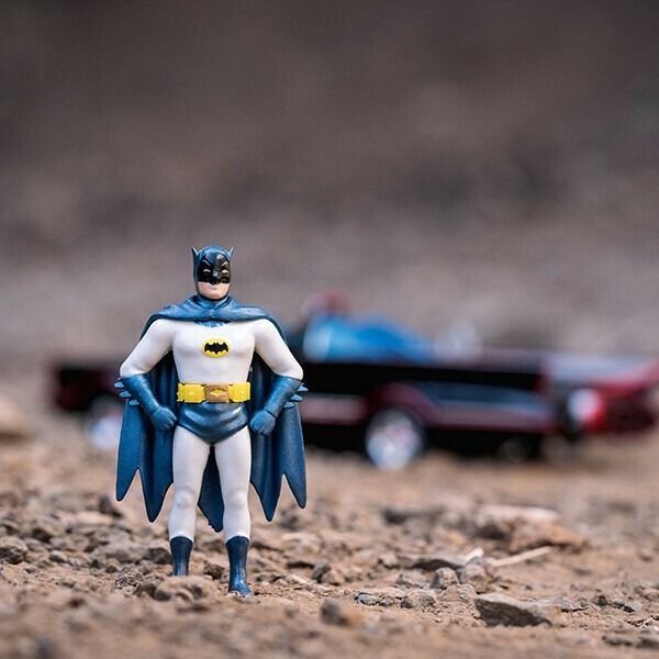 未開封 Jada バットモービル 1/18 バットマン & ロビン フィギィア 未