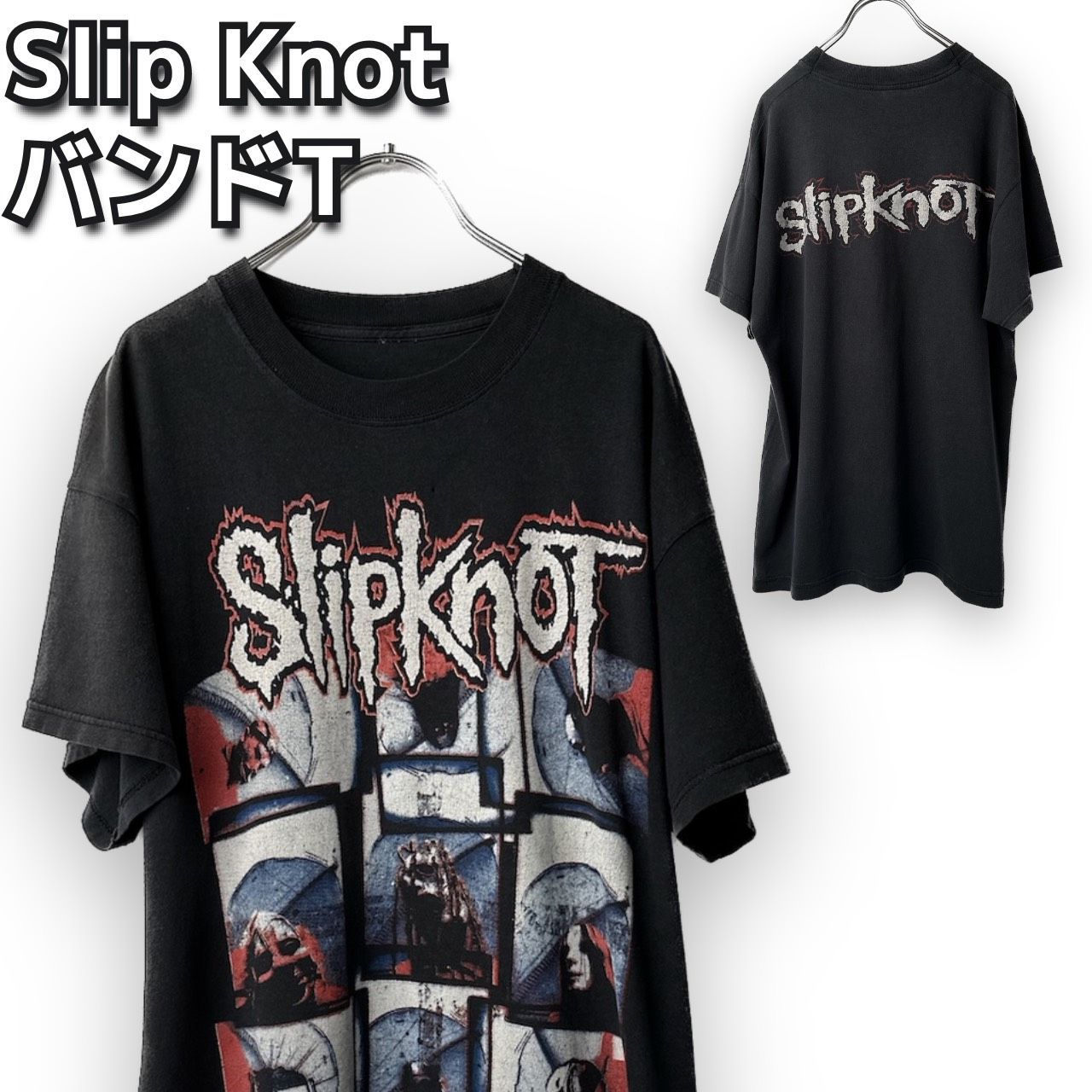 素人平置き寸法slipknot【still sic】モノトーンシャツ ビッグサイズ 着丈88