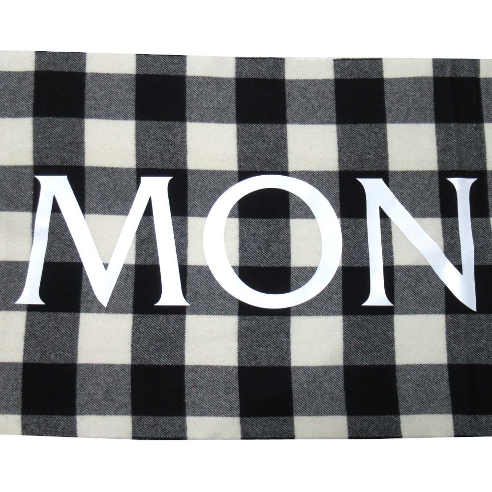 美品 MONCLER モンクレール SCIARPA チェック柄 レターロゴ