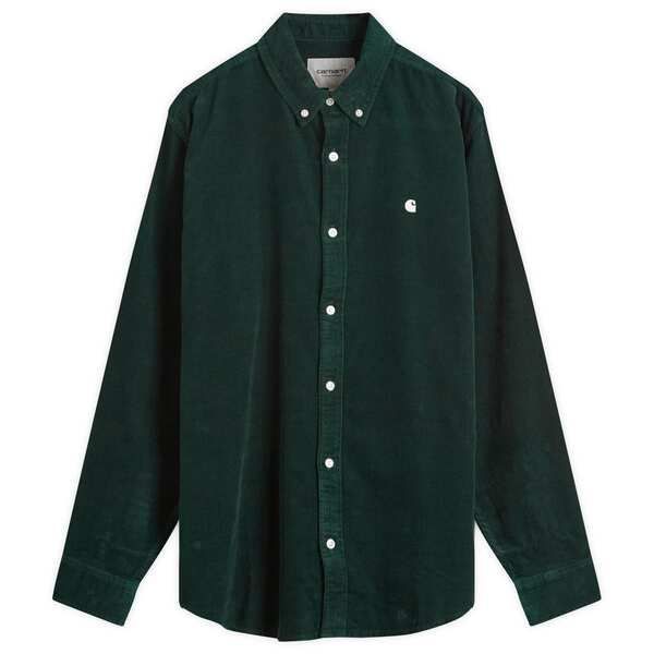 【送料無料】 カーハート メンズ シャツ トップス Carhartt WIP Madison Fine Cord Shirt Conifer u0026 Wax