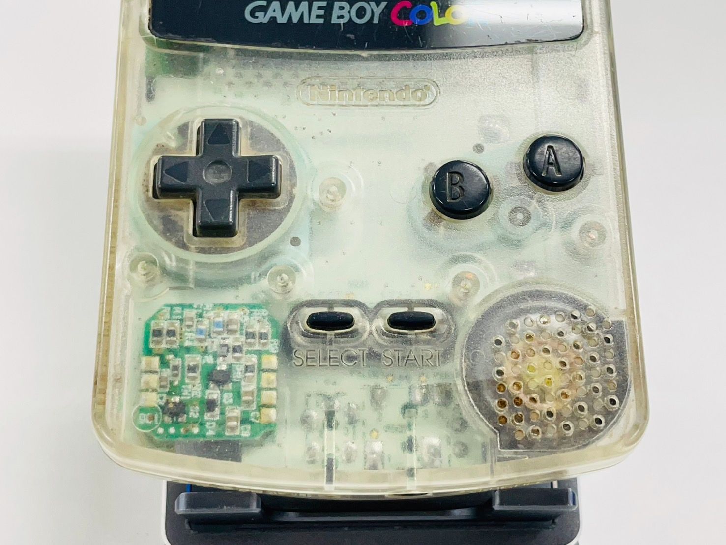 即日発送 ゲームボーイカラー 本体 クリア スケルトン CGB-001 GBC GAMEBOY COLOR