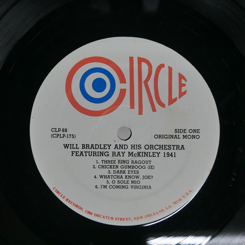 US盤 WILL BRADLEY AND HIS ORCHESTRA/1941/CIRCLE CLP88 LP