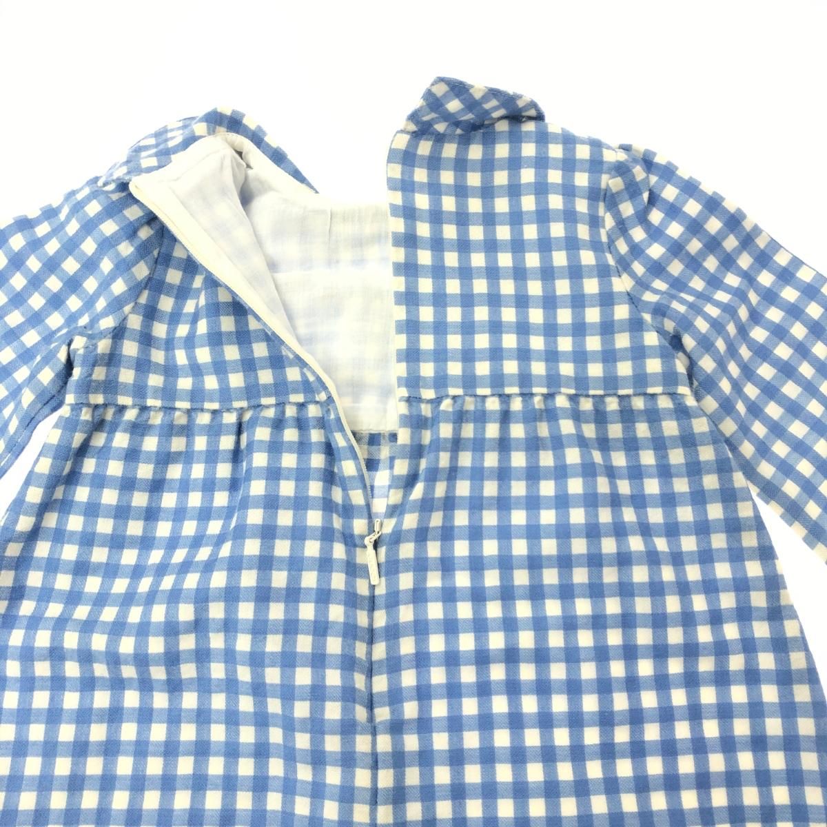 GUCCI グッチ イチゴ 襟付き チェック柄 長袖 ワンピース サイズ:18