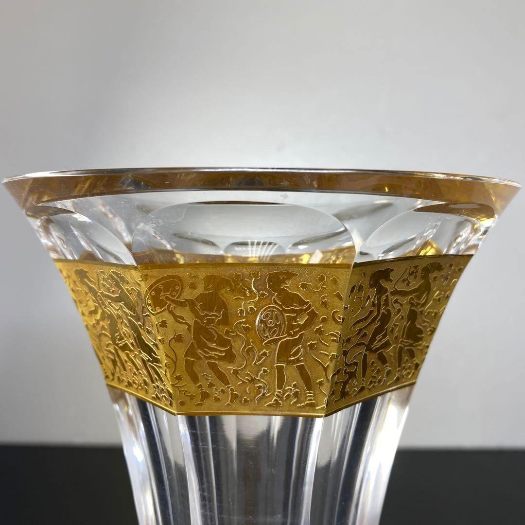 モーゼル 花瓶 高さ25.5㎝ トコサ 東な6-0811⑤