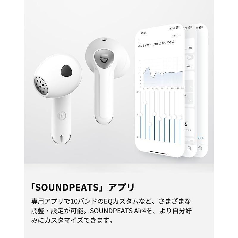 SOUND PEATS AIR4 ホワイト SOUNDPEATS Air4 Pro ホワイト SoundPEATS