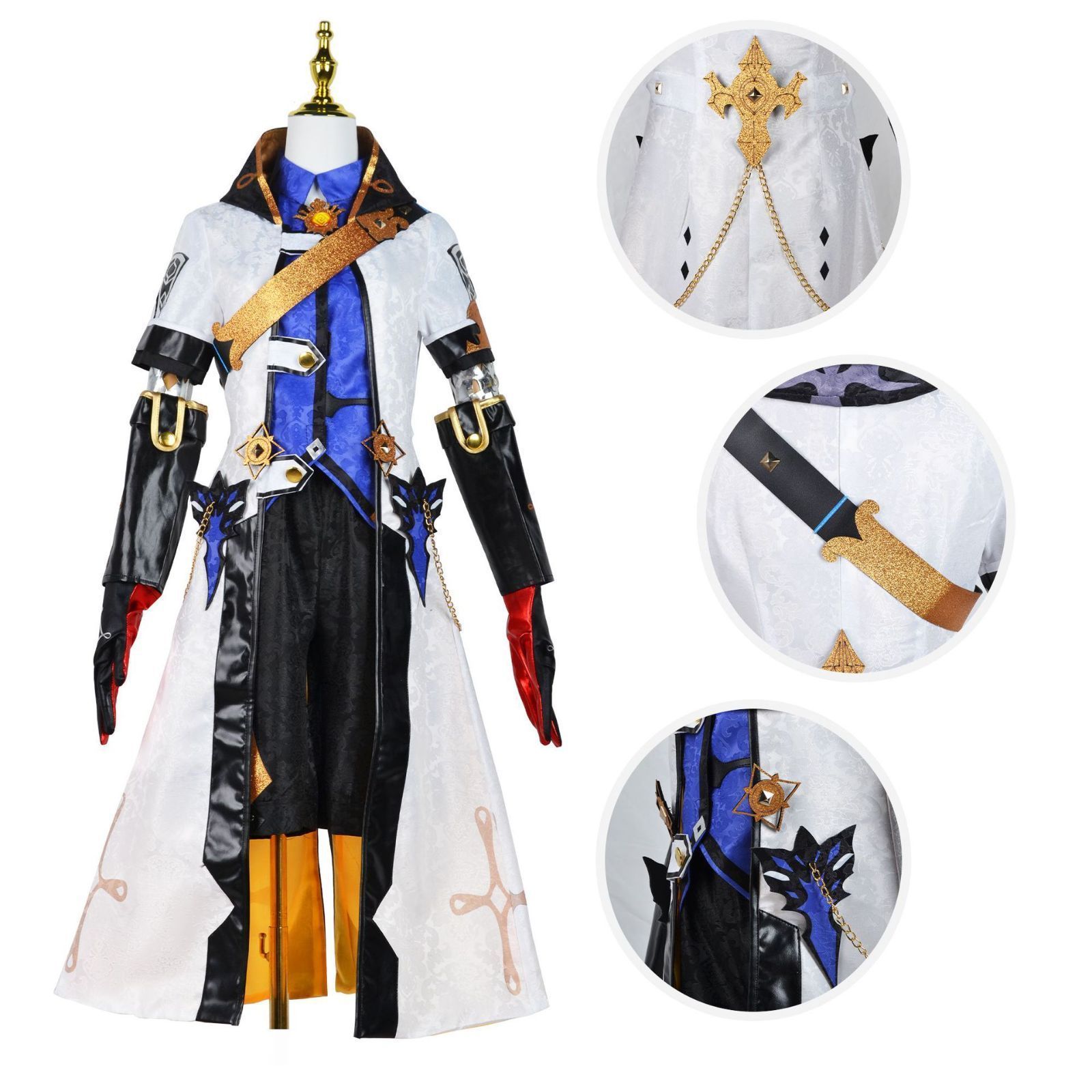 原神 げんしん アルベド コスプレ衣装 豪華版 フルセット コスプレ衣装 