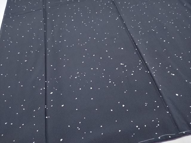 平和屋着物□極上 洛楽人工房 小紋 星降夜 玉虫きらら 濃紺地 反端付き