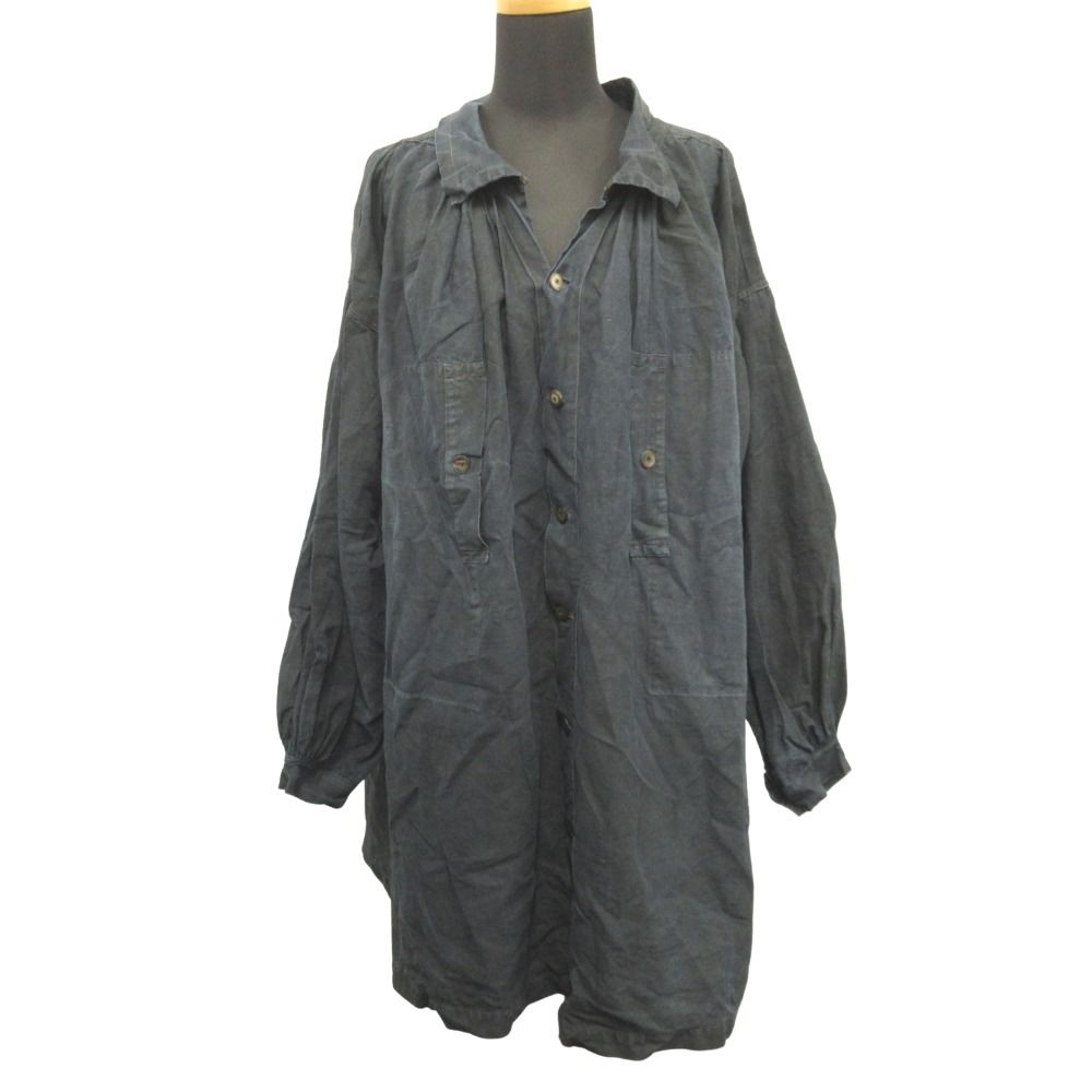 フレンチヴィンテージ　マキニョン　フルオープン 良品 1900's フレンチ ヴィンテージ インディゴリネン