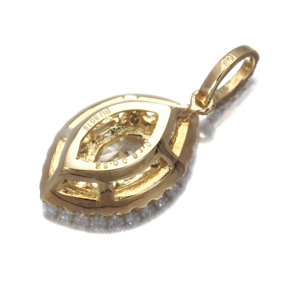 ダイヤ ダイヤモンド 0.16ct/0.34ct 3種カット ペンダントトップ K18YG  