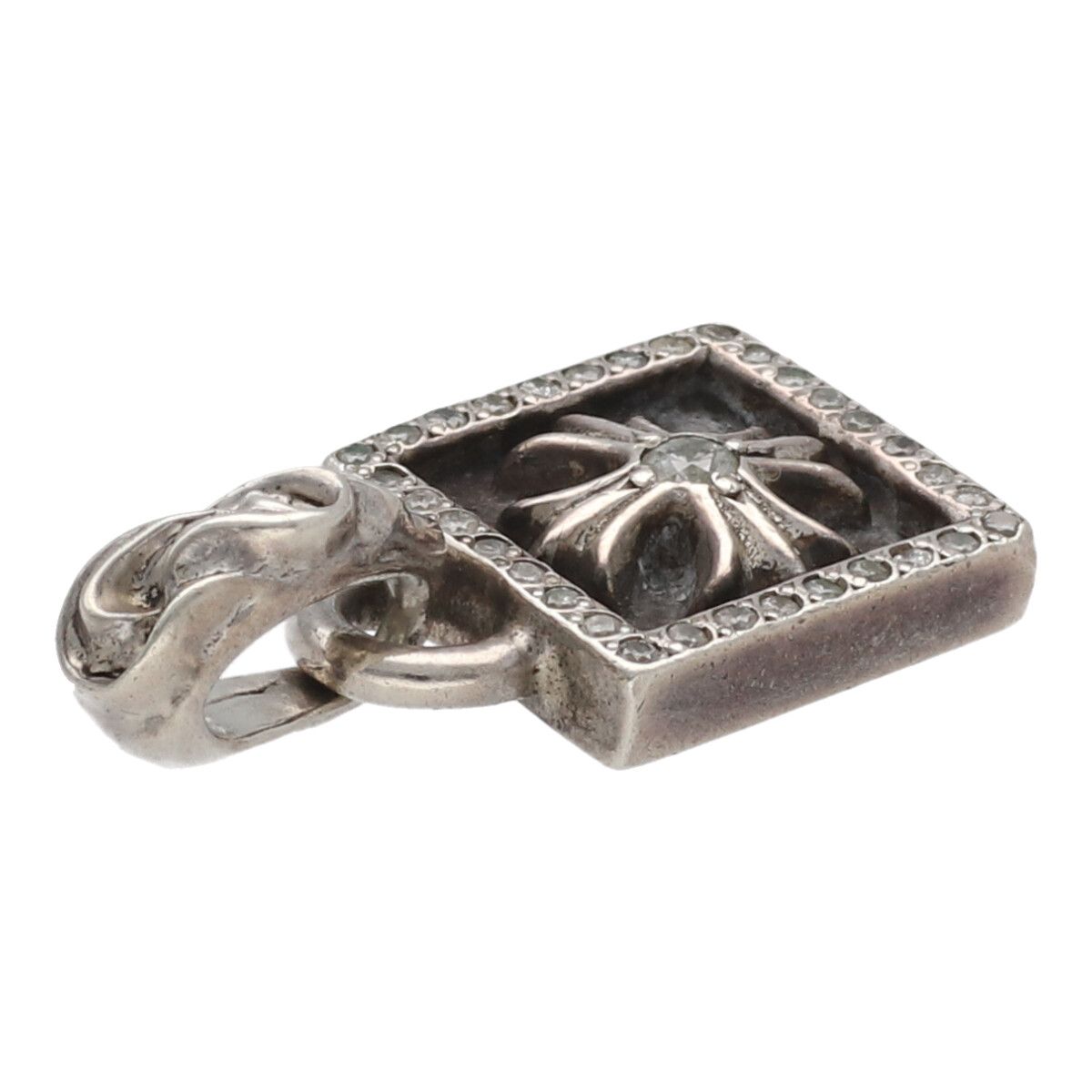 中古】 CHROME HEARTS クロムハーツ フレームド CHプラス チャーム w/P 