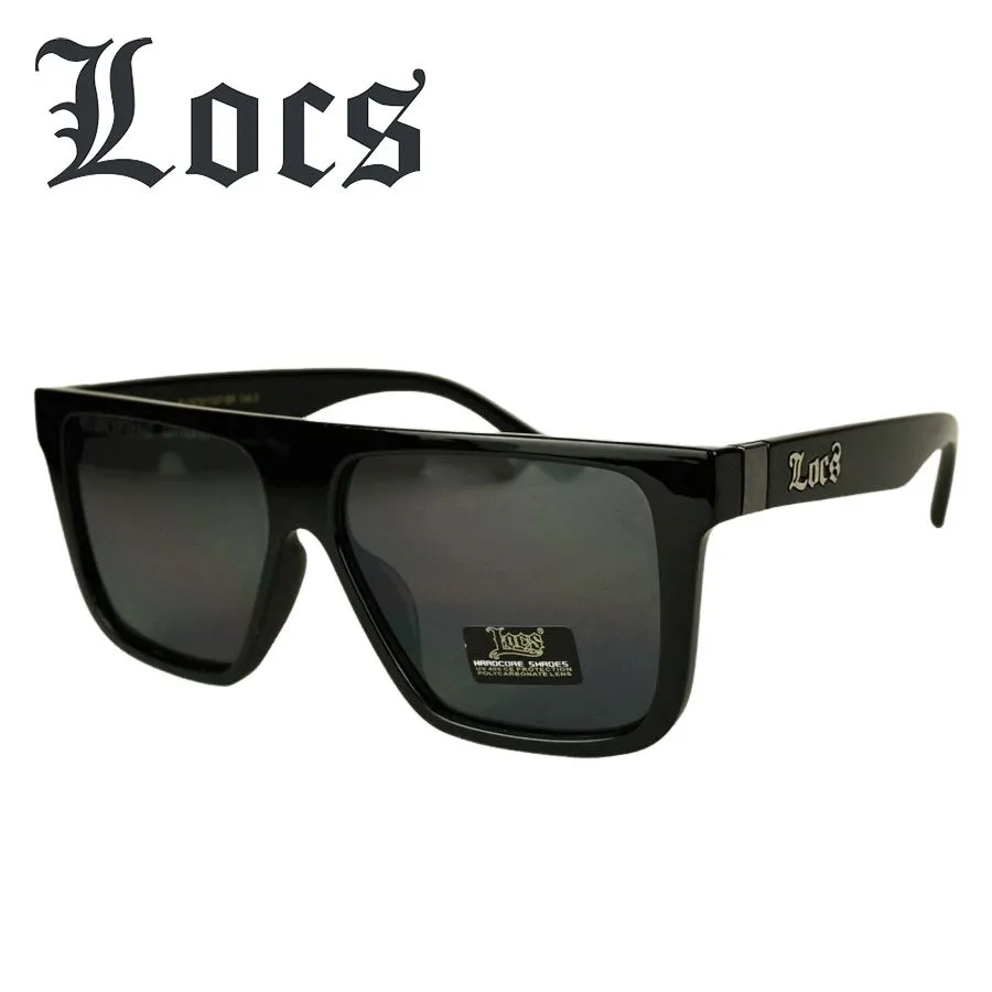 メンズ サングラス LOCS ローク ロックス 8LOC91197/91253BK SQUARE